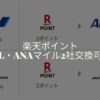 楽天ポイントANA・JALマイル交換