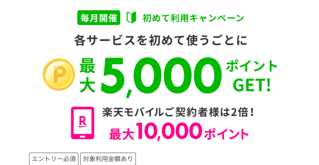 楽天トラベル初めて利用キャンペーン