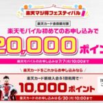 楽天モバイル入会キャンペーン