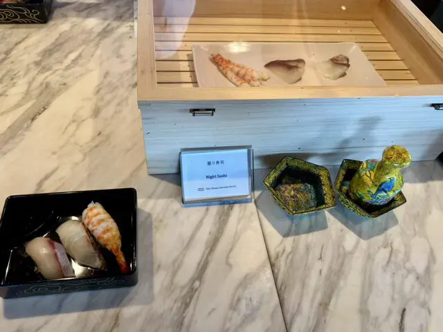 大阪ステーションホテル朝食ブッフェの寿司