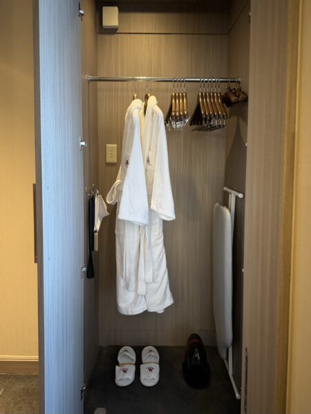 東京マリオット客室クローゼット