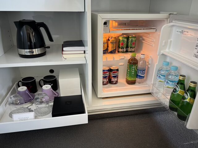 東京マリオット客室ミニバー