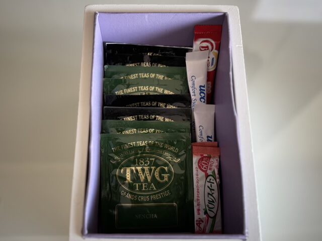 東京マリオット客室の紅茶