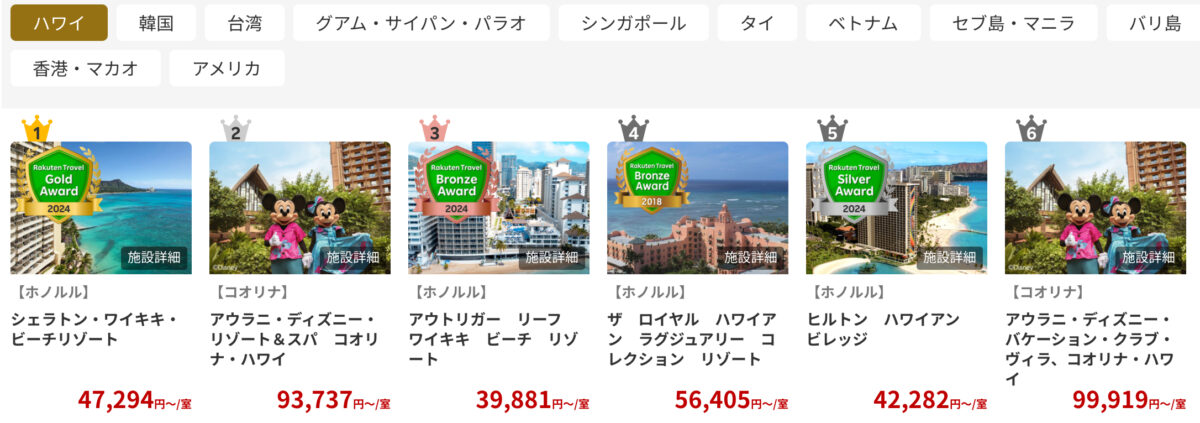 楽天トラベル ラグジュアリーデイズ