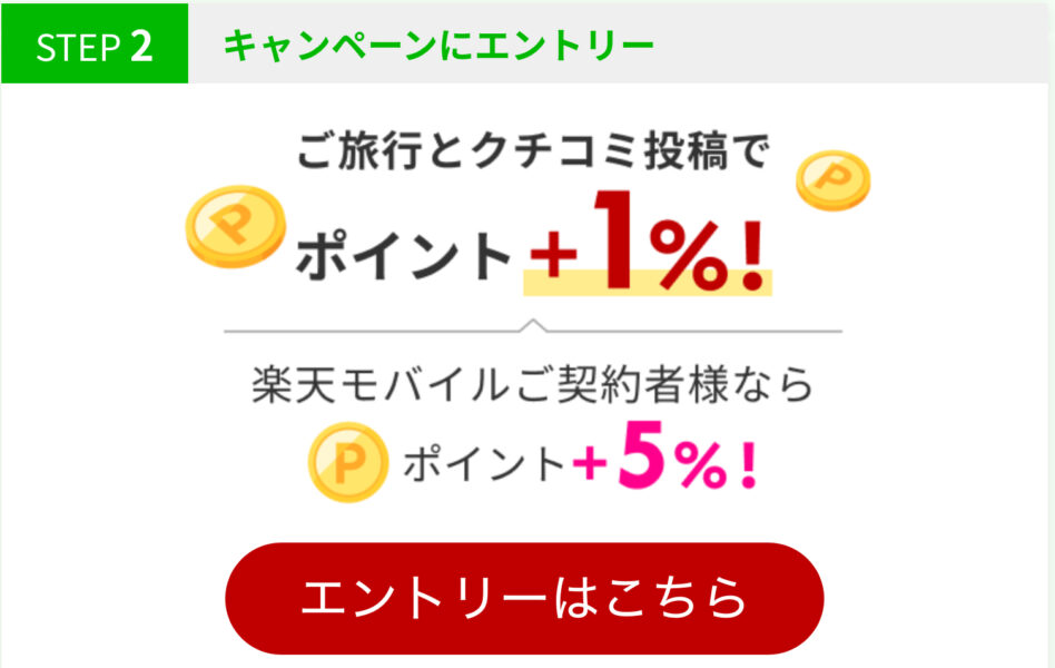 楽天トラベルスーパーセール ポイントアップ