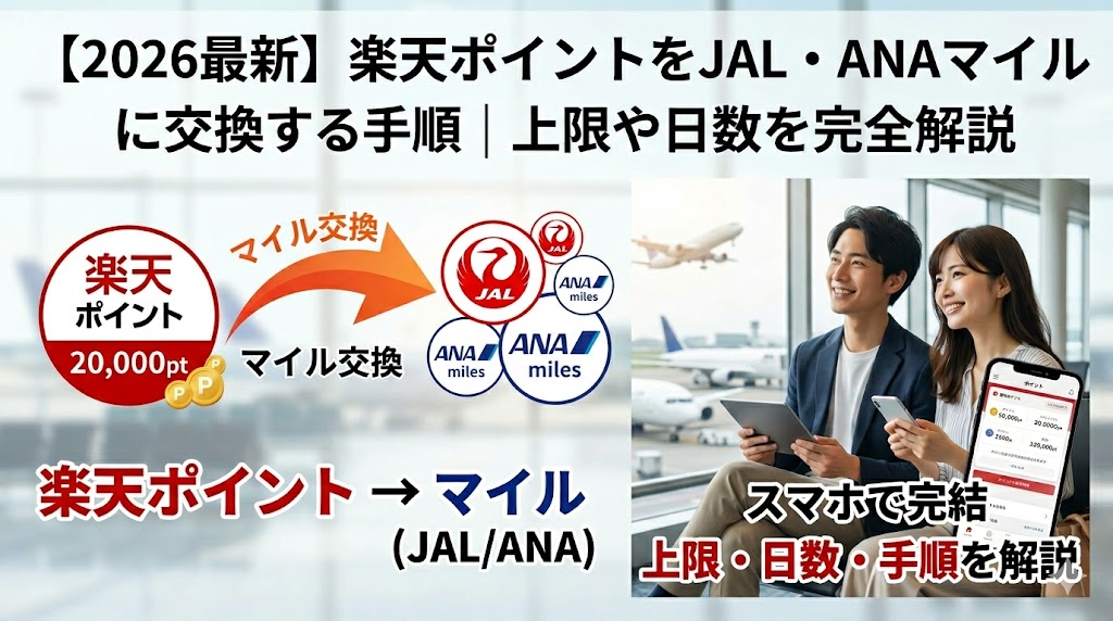 楽天ポイントANA・JALマイル交換