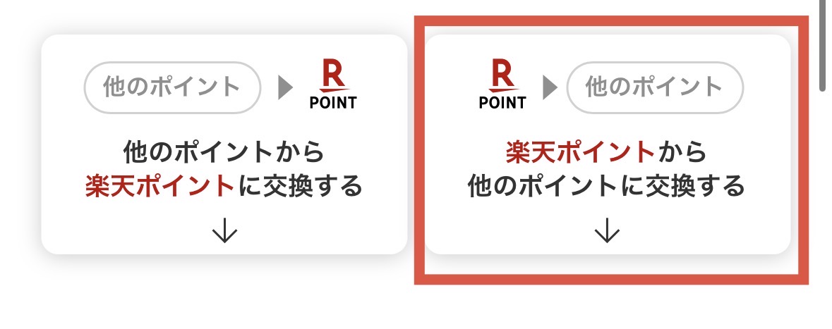 楽天ポイントマイル交換