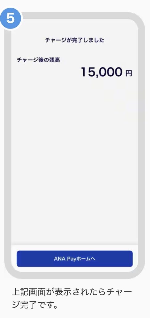 au PAYからANA PAYチャージ方法
