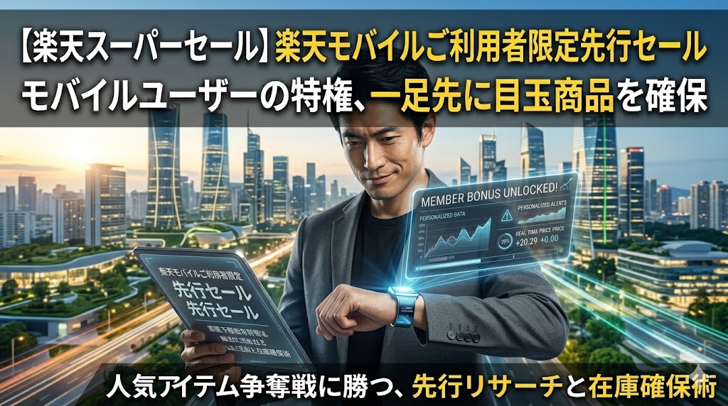楽天スーパーセール 先行セール攻略